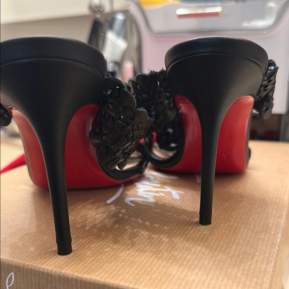 Christian Louboutin Black and Red Heels - Picture 9 of 9